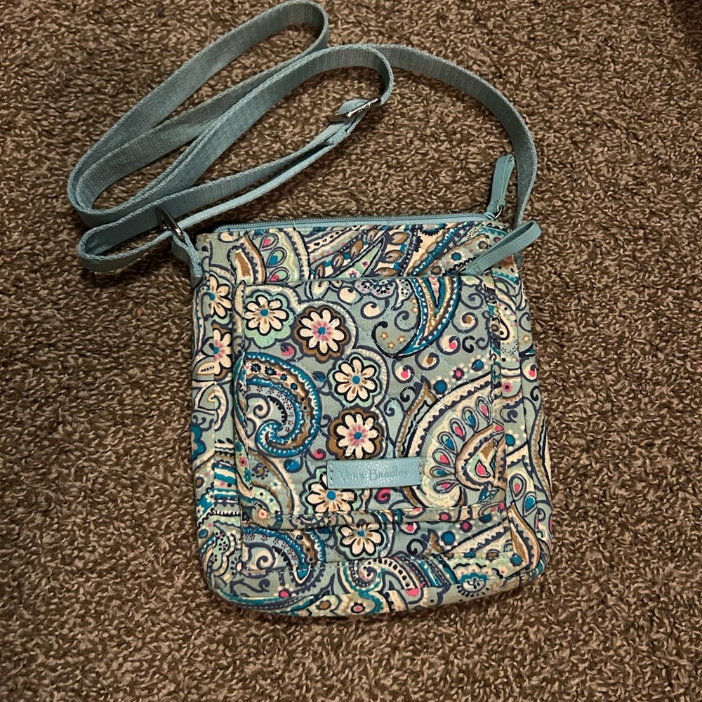 Vera Bradley Blue Paisley Crossbody Bag